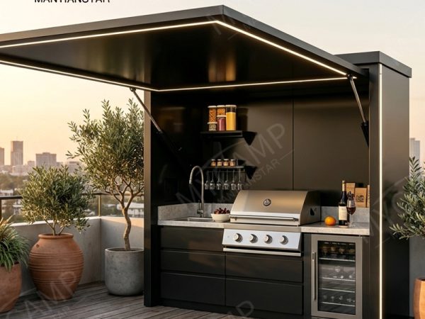 High-end Aluminum Alloy Guangdong Outdoor Mobile Kitchen Courtyard Foldable Camping Party Special Casual Cooking Equipment Fully