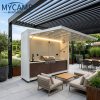 Luxury Modern Modular Prefab Aluminum Outdoor Kitchen Cabinet Set Portable Outdoor Prefabricated Kitchen